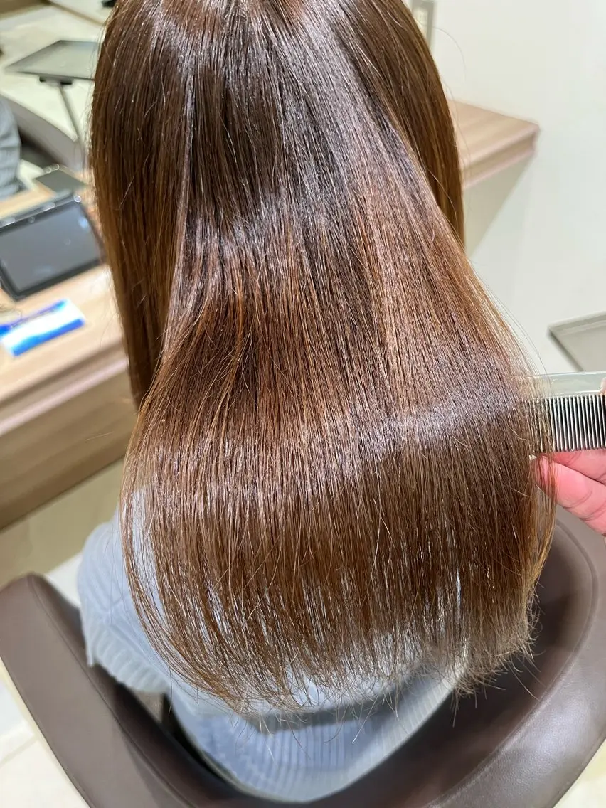 セミロング カラー 【メンズパーマ✨️ 髪質改善矯正】岩城のヘアスタイル