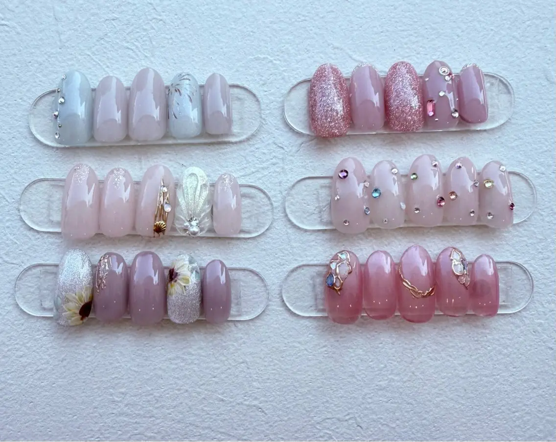 ネイル オフィスネイル シンプルネイル 夏ネイル ハンドネイル Nail salon アトリエジョワ　金山のネイルデザイン