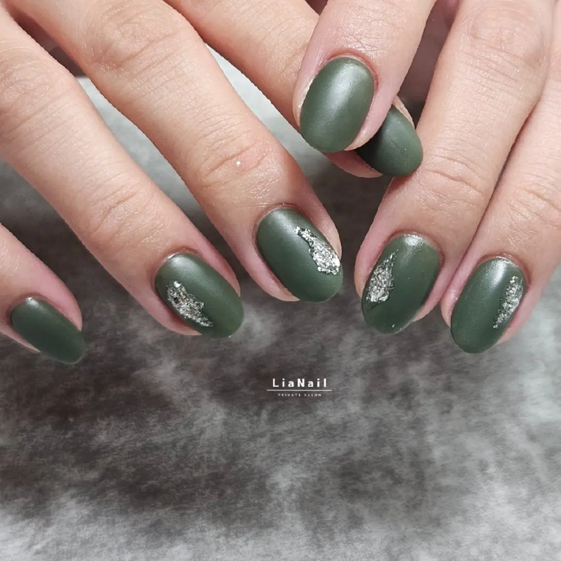 ネイル マットネイル ハンドネイル Lia Nailのネイルデザイン