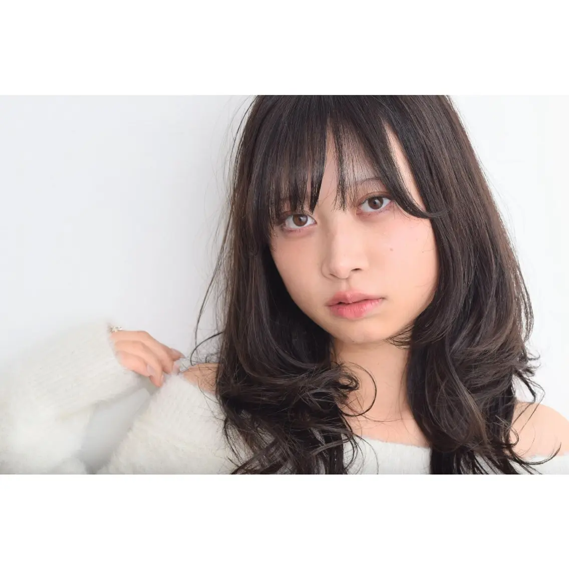 セミロング パーマ カラー ラベンダーカラー バイオレットカラー みなみ ゆうすけのヘアスタイル
