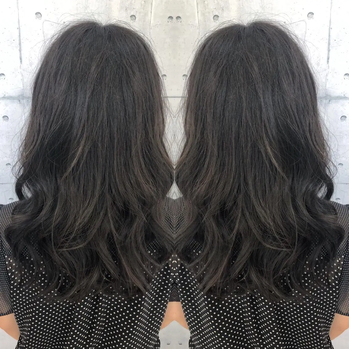 ロング カラー カット ヘアカラー 金沢 広美のヘアスタイル