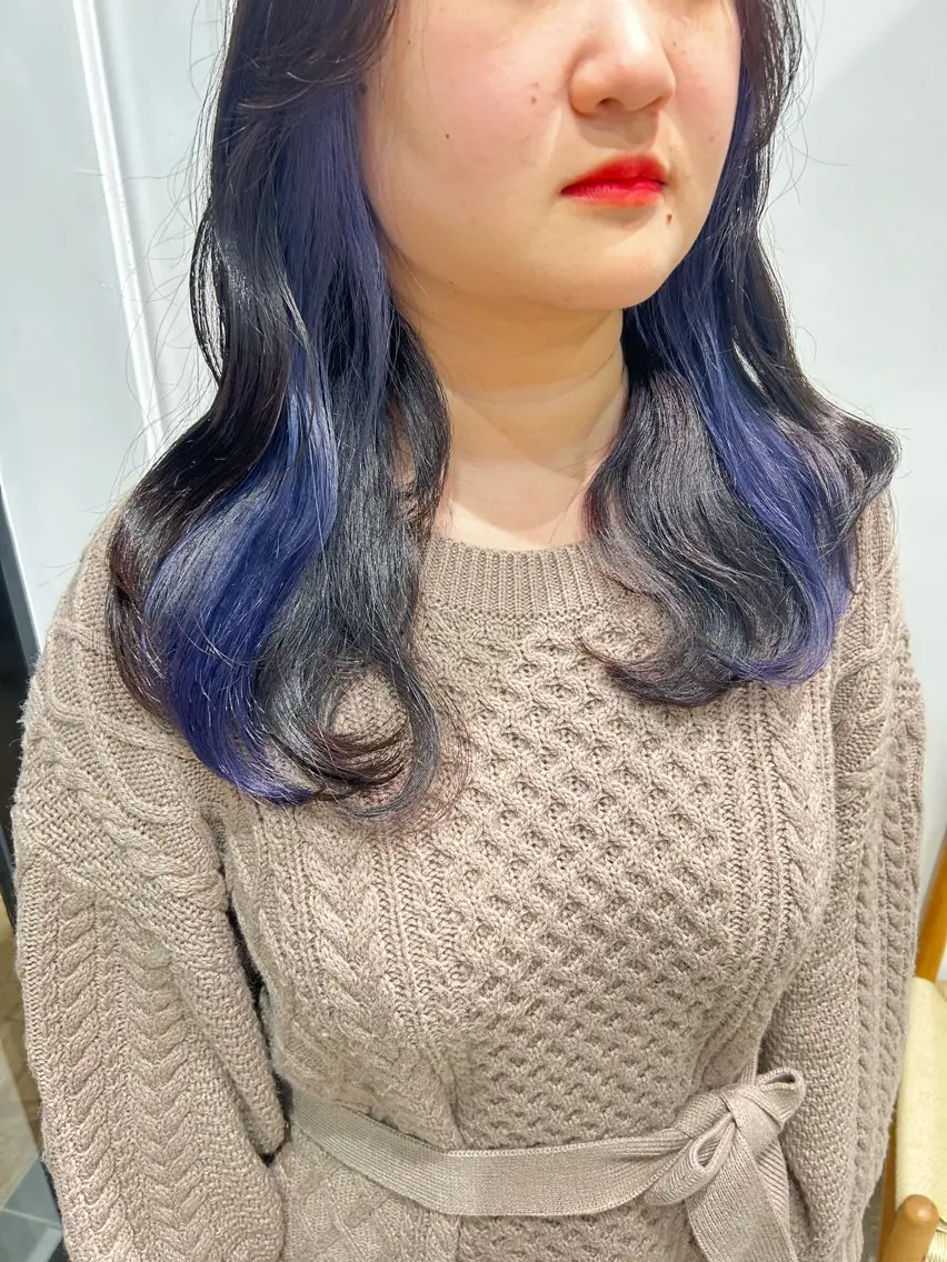 ロング カラー ヘアアレンジ ブリーチ カット ヘアカラー トリートメント yuka .のヘアスタイル