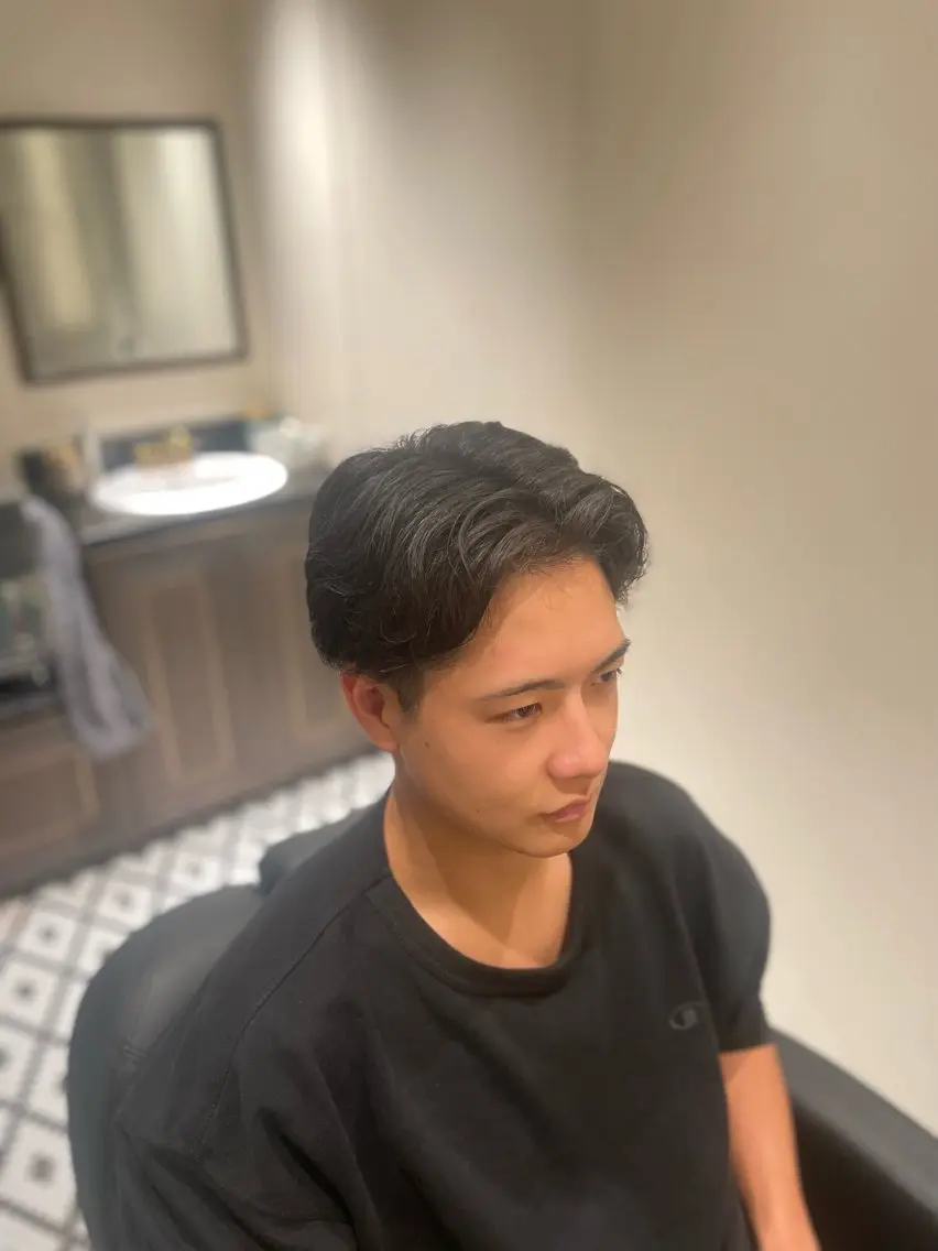 ミニモ学割【U24】カット+パーマ👨‍🦱⚠️スパイラル、ツイストパーマはお断りさせていただいております🙇の写真