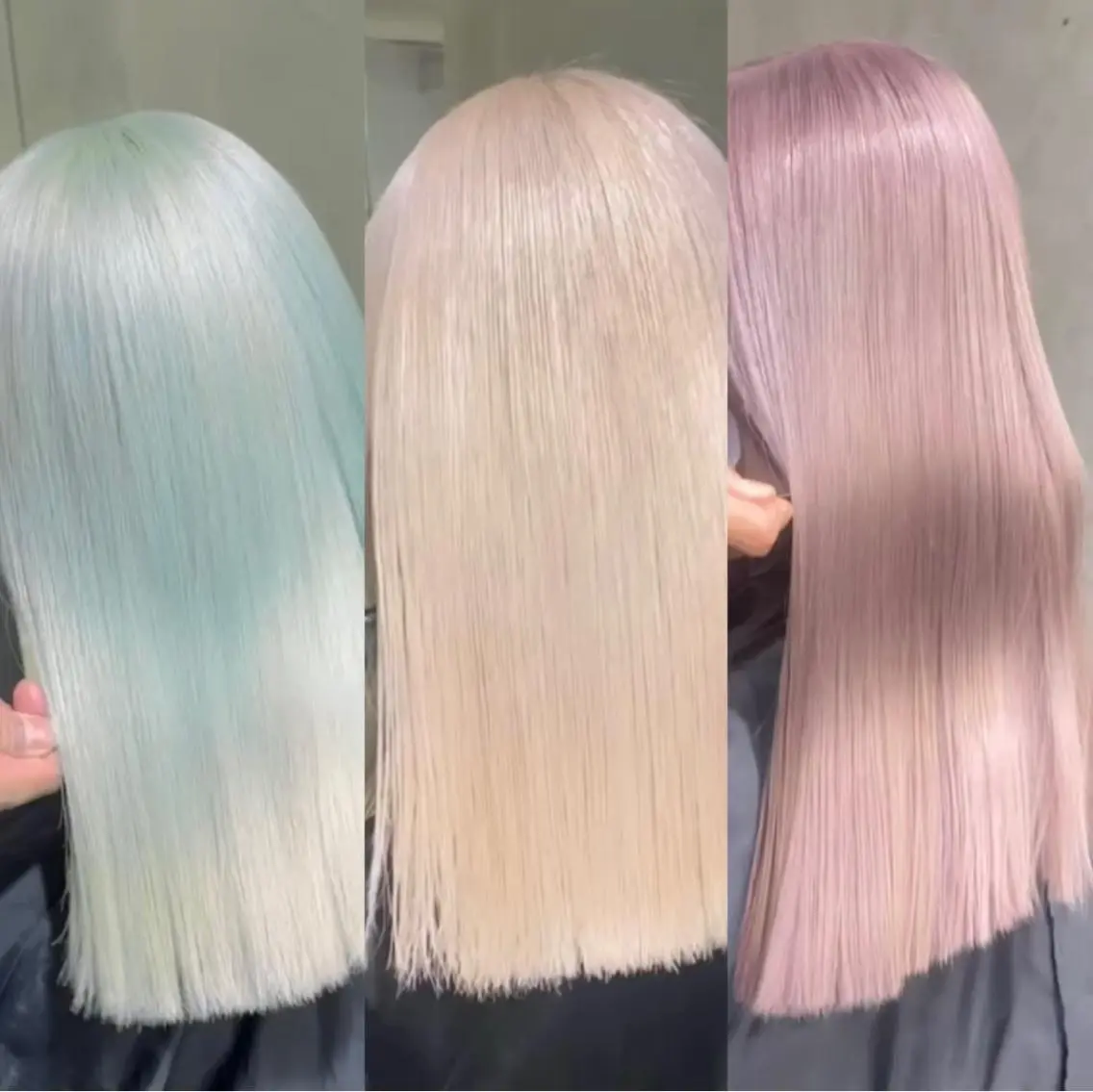 セミロング カラー ハイトーンカラー 朝倉 啓太のヘアスタイル