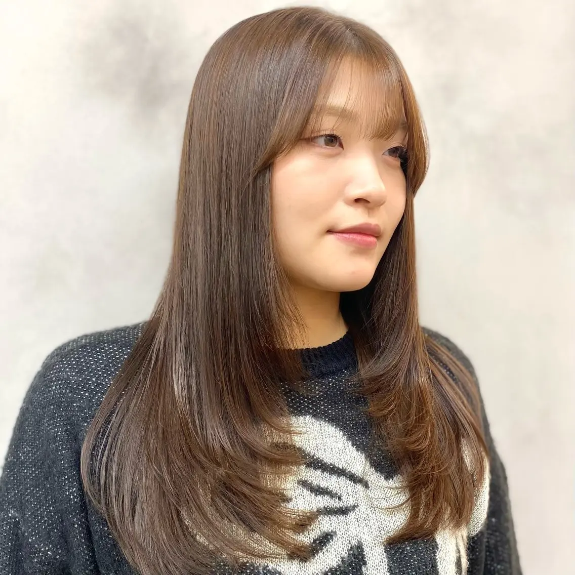セミロング レイヤーカット レイヤーカット🌼 艶カラー/長野/あやのヘアスタイル