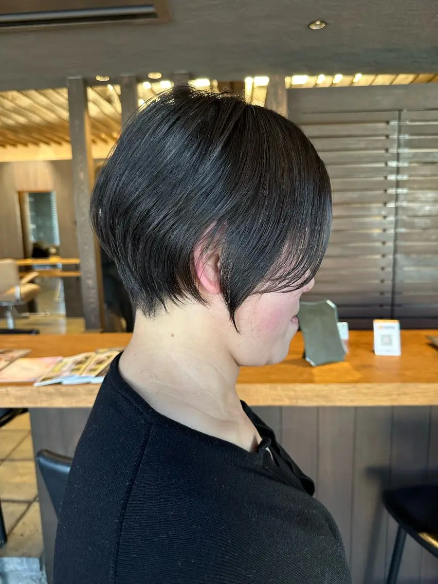 ショート カラー ショートヘア カット ヘアカラー トリートメント 似合わせ松本 容政のヘアスタイル