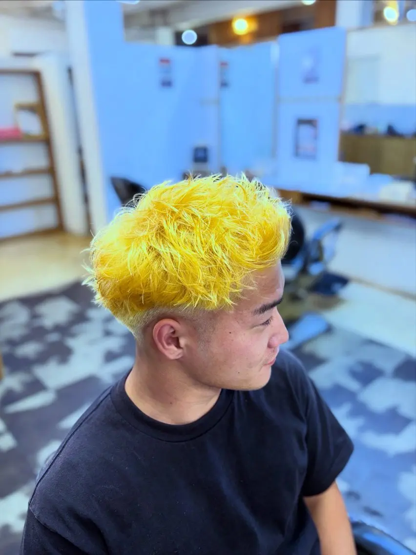ショート カラー メンズ カット ヘアカラー BRAS 東のヘアスタイル