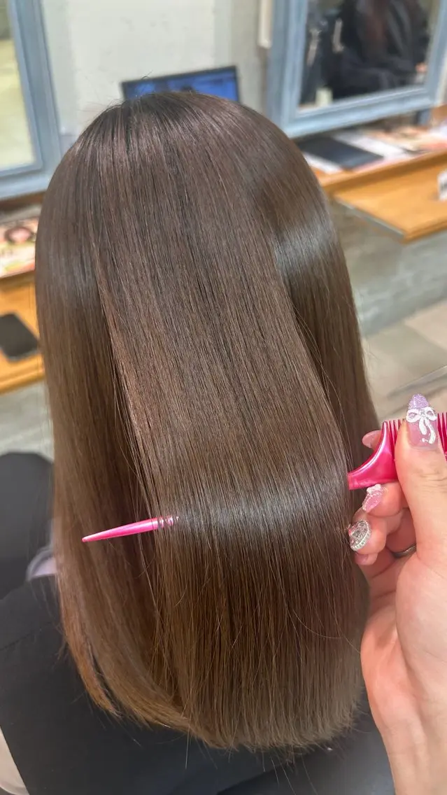 トリートメント まい🎀ピンク💝 透明感/髪質改善のヘアスタイル