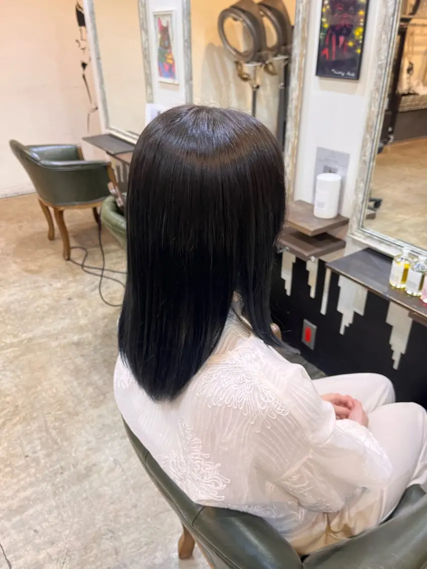 カラー ヘアカラー 松原 樹里のヘアスタイル
