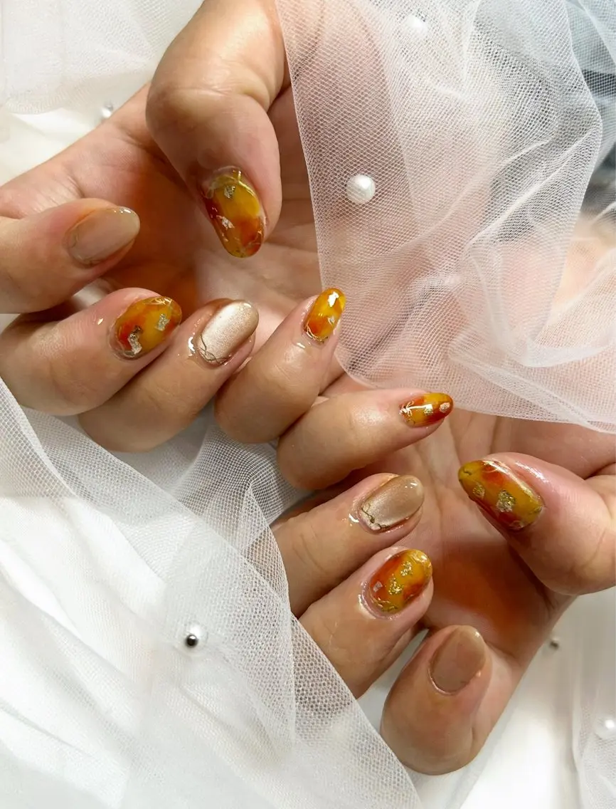 ネイル 持ち込み ハンドネイル 頑張る女性の味方✴︎ M.i nail ♡のネイルデザイン