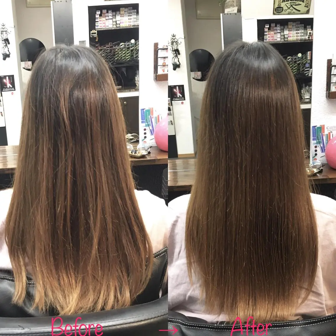 セミロング 縮毛矯正&髪質改善 MAILHAIRのヘアスタイル