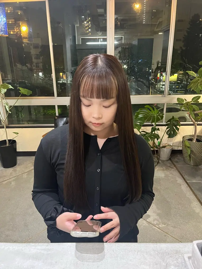 ロング ヘアカラー iro+soi はるかのヘアスタイル