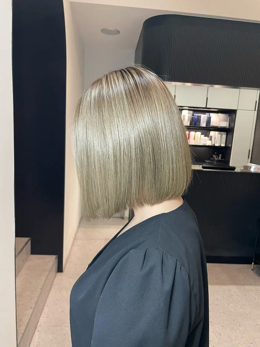 ミディアム 縮毛矯正 トリートメント 宇野 颯太のヘアスタイル