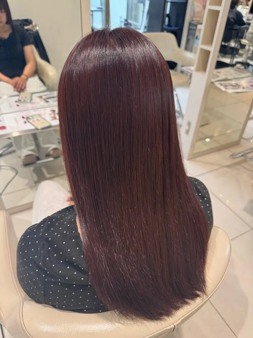 ロング カット ヘアカラー トリートメント 松下 紗季のヘアスタイル