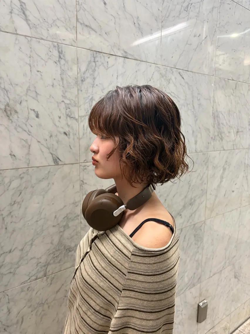 パーマ パーマ Bob /似合わせ color唯菜ユイナのヘアスタイル