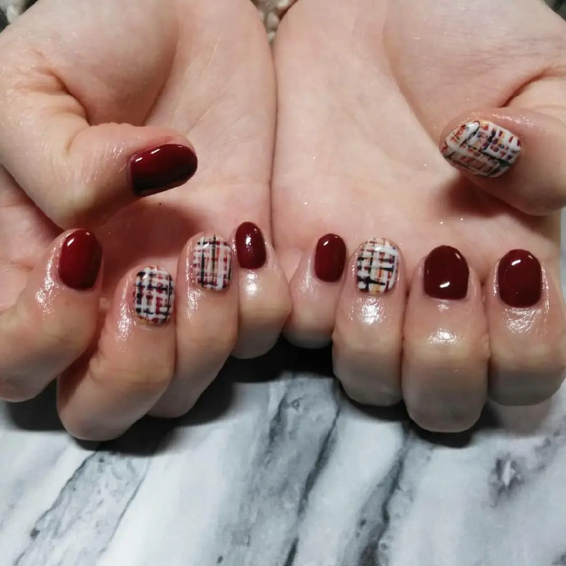 ネイル ツイードネイル lylynail YUUKAのネイルデザイン