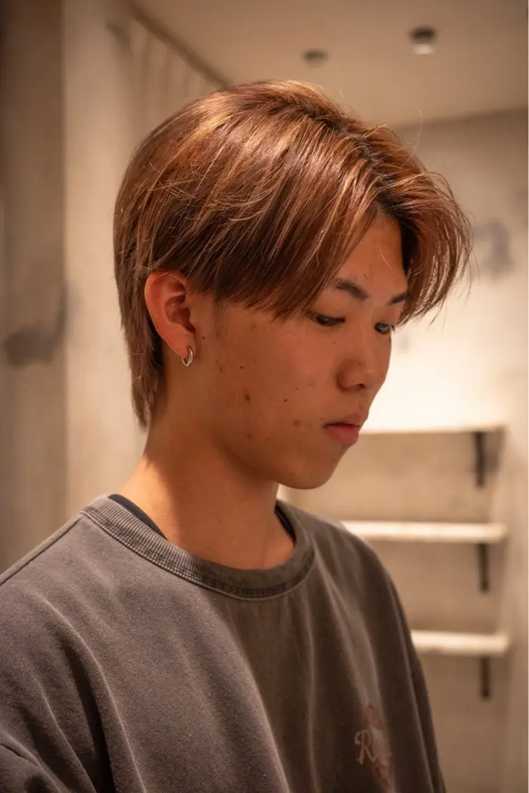 メンズカット＋カラーの写真