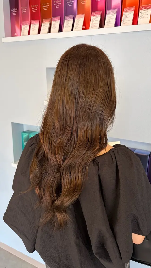 セミロング カラー カット ヘアカラー トリートメント 🎀透明感カラー /ハイトーン🎀のヘアスタイル