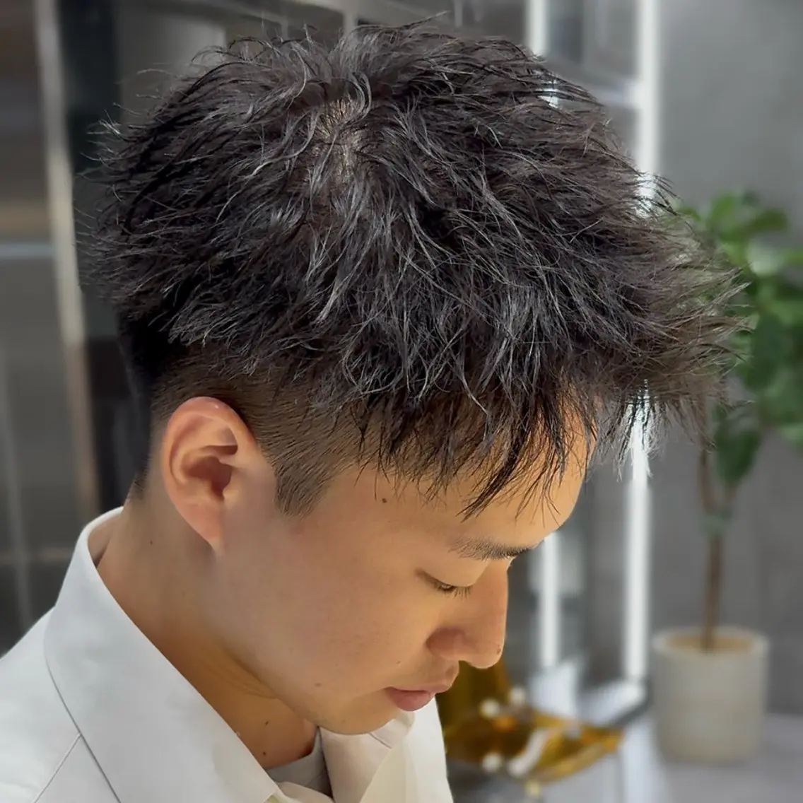 ショート メンズ メンズパーマ カット パーマ 渋谷メンズ特化 佐橋世奈のヘアスタイル