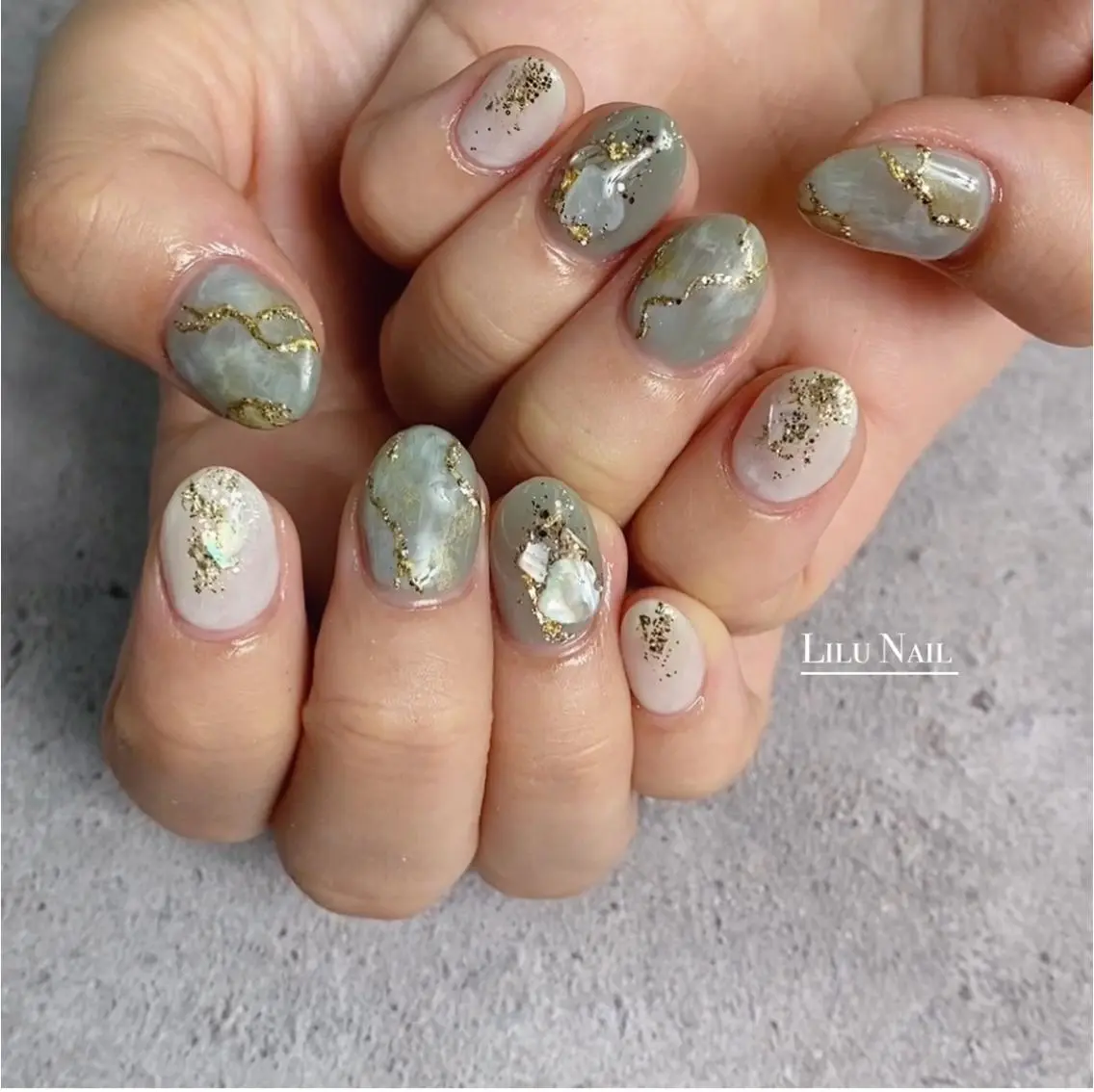 ネイル ニュアンスネイル モチの良さ◉ フィルインネイル♡のネイルデザイン