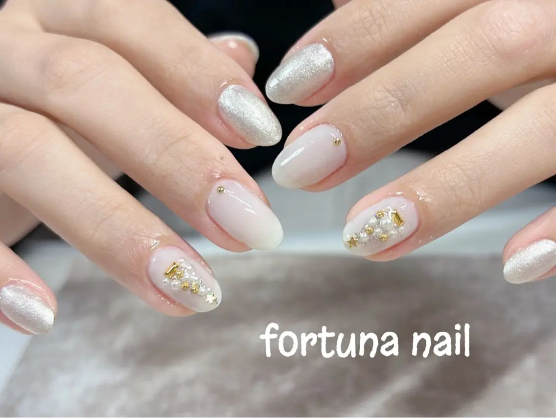 ネイル 冬ネイル クリスマス Nail •Head スパFortunaのネイルデザイン