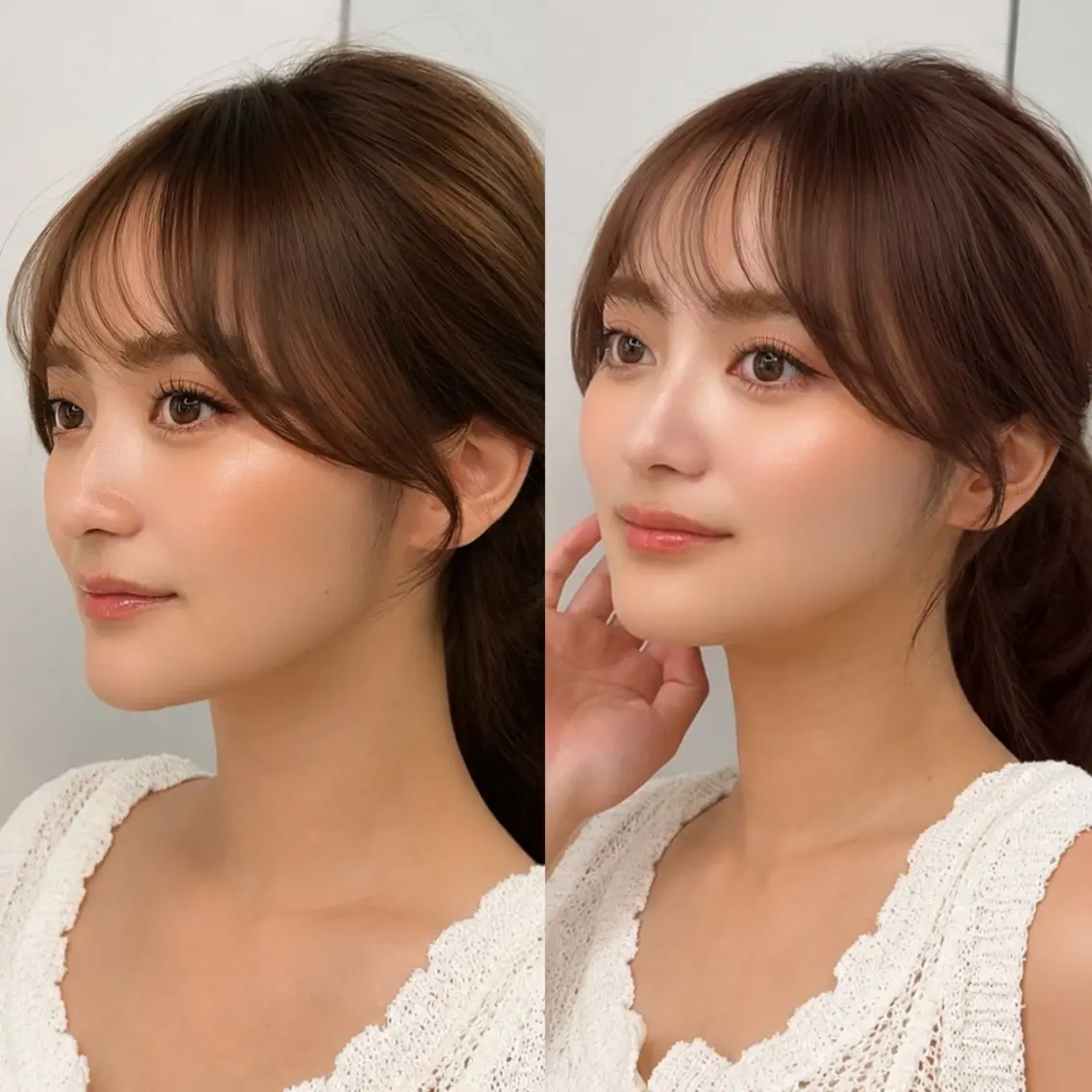 セミロング カット ヘアカラー トリートメント 韓国ヘア🤍🇰🇷 ‪🫶🏻吉満のヘアスタイル
