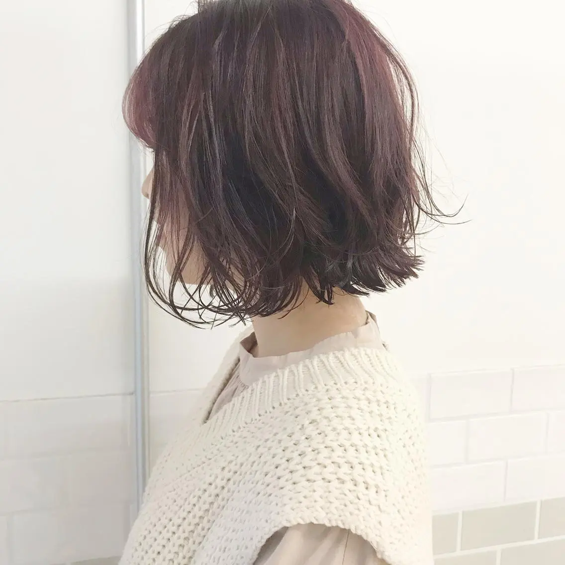 ミディアム 切りっぱなしボブ ボブ BAROQUE バロック立川のヘアスタイル