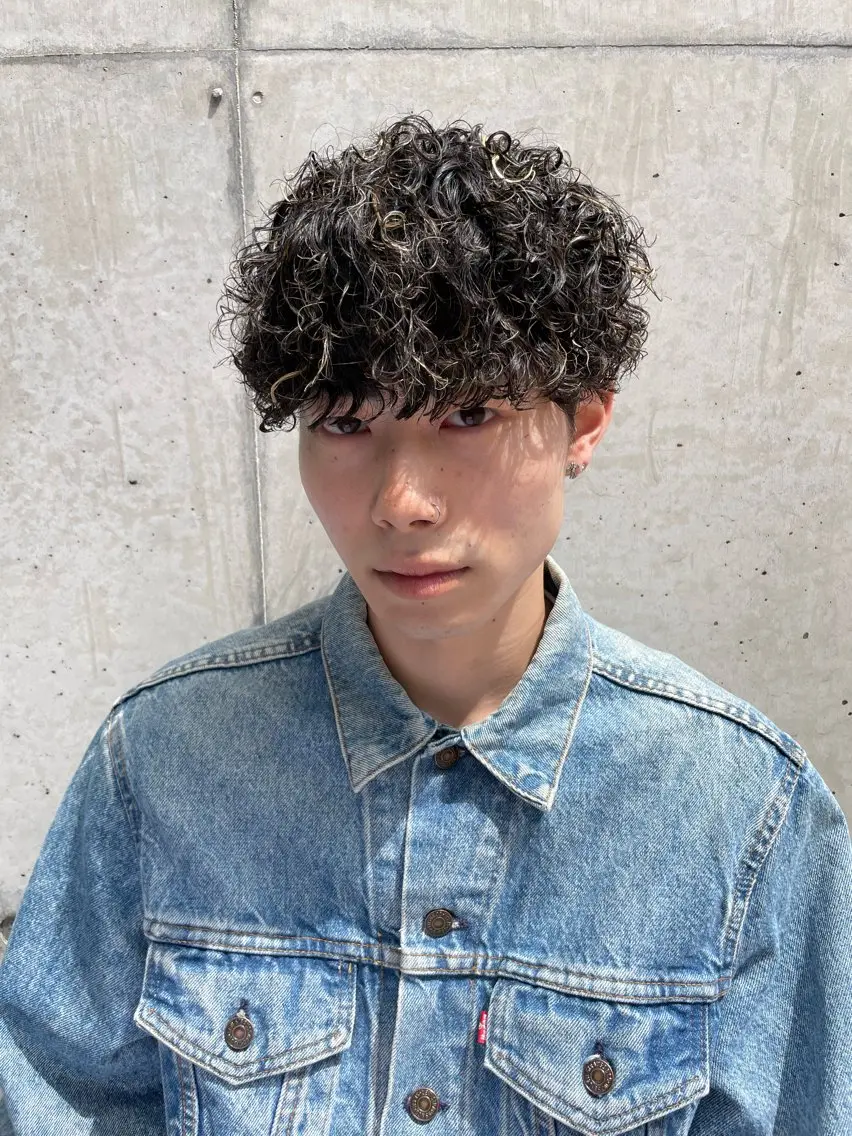 ショート カラー パーマ ヘアアレンジ メンズ カット パーマ トリートメント 亀井隆汰/メンズ専門 パーマ特化美容師のヘアスタイル