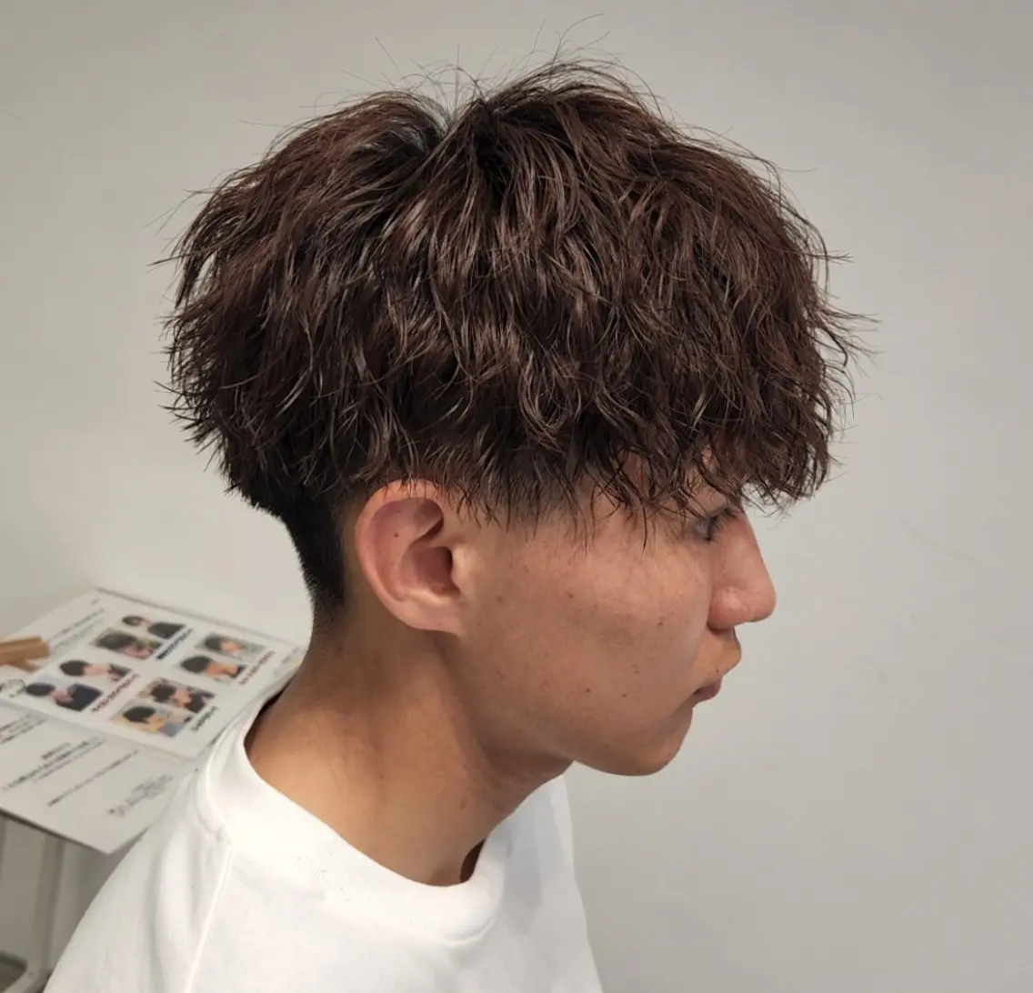 ショート パーマ メンズ カラー 【イケメン風パーマ】 SHOFYのヘアスタイル