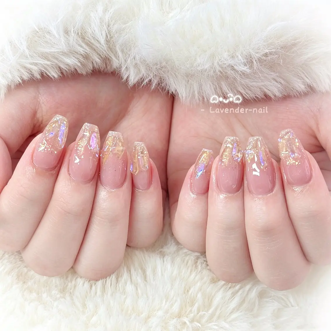 ネイル ハンドネイル Lavender nail·中島公園のネイルデザイン