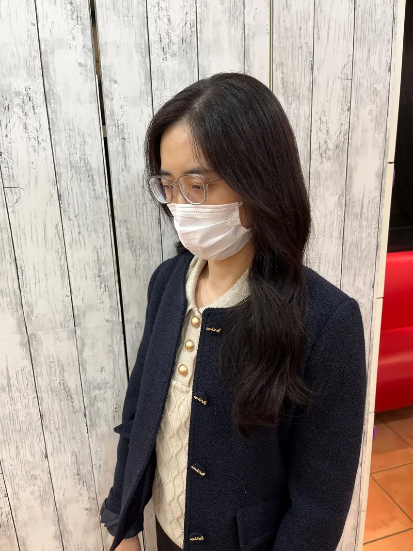 ロング カラー 韓国風カット osugiのヘアスタイル