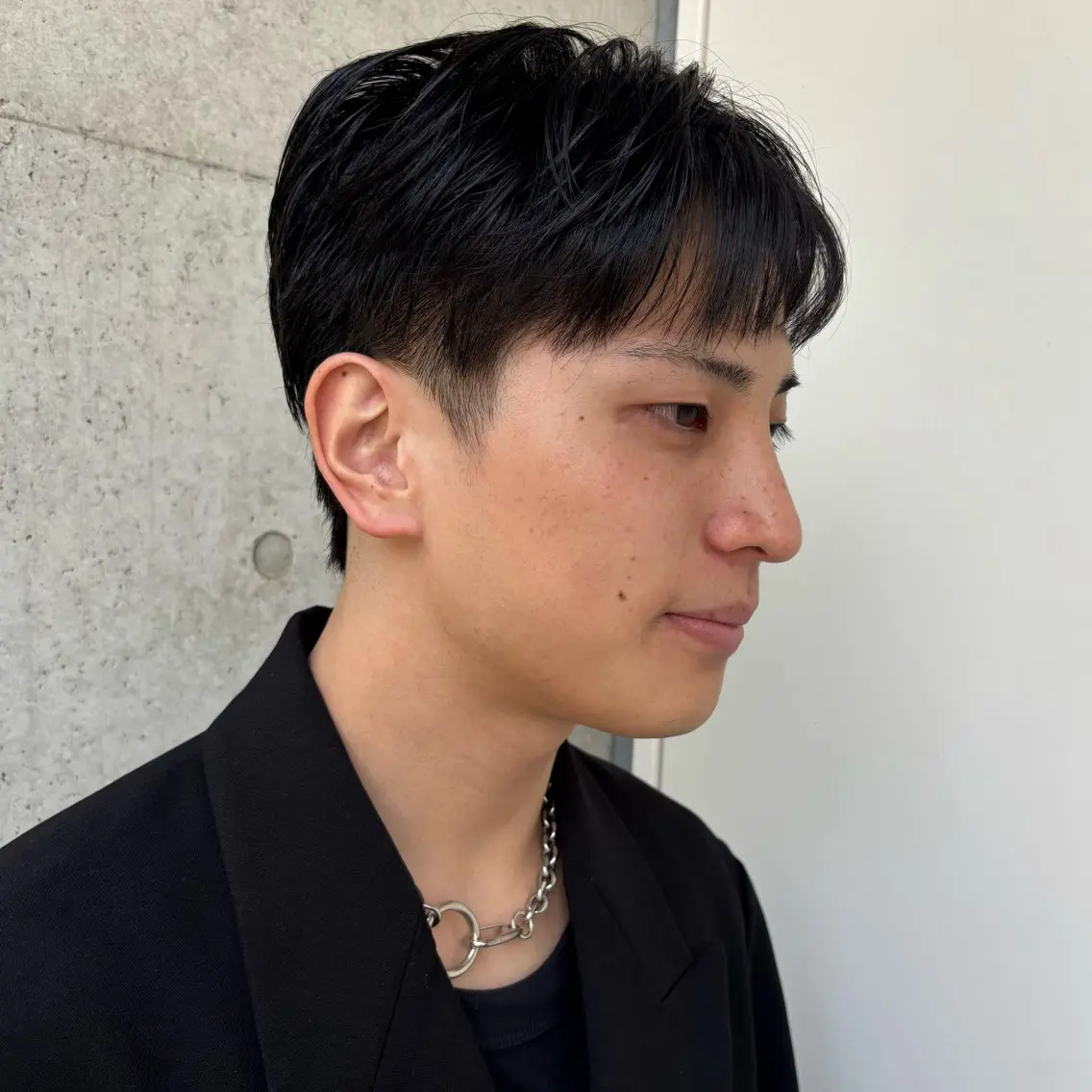 メンズ ダウンパーマ メンズ韓国風 メンズパーマ メンズショート 刈り上げ カット 杉江花琳/ メンズヘア/韓国ヘアのヘアスタイル