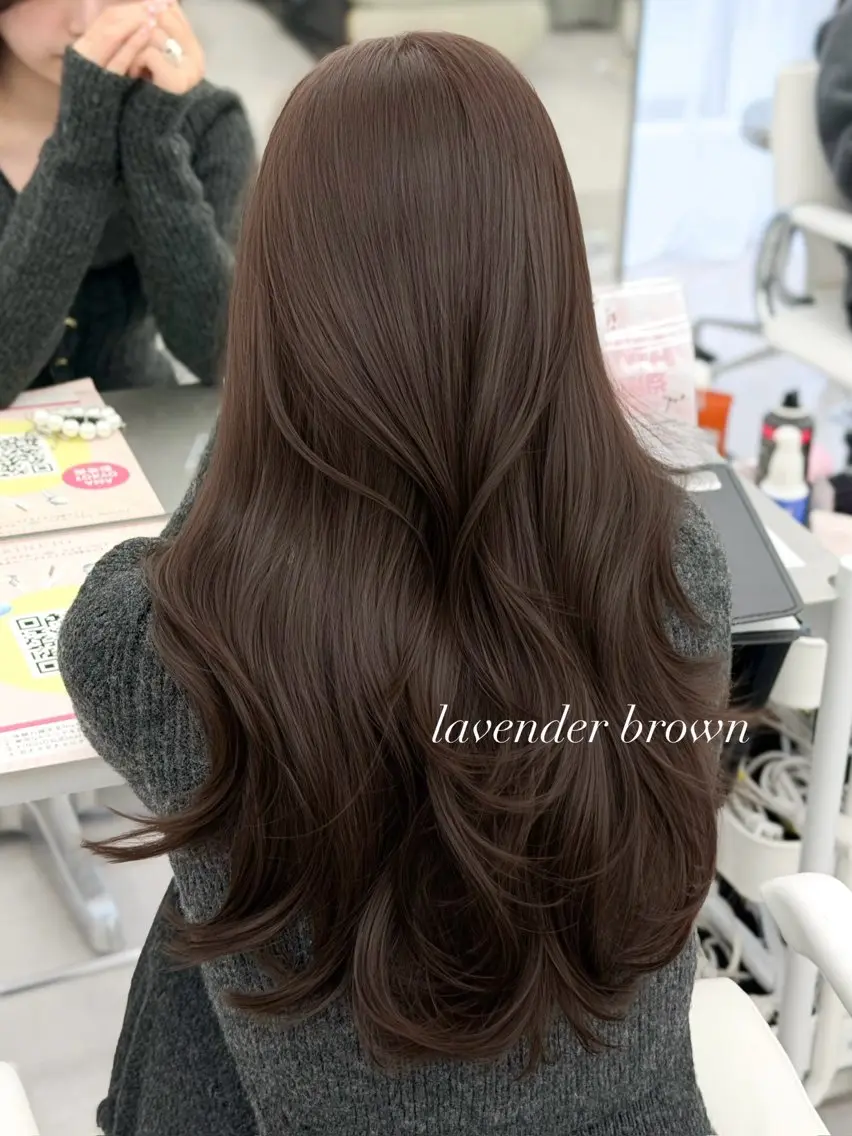 ロング カラー カット ヘアカラー トリートメント 韓国ヘア　紗希 🦋のヘアスタイル