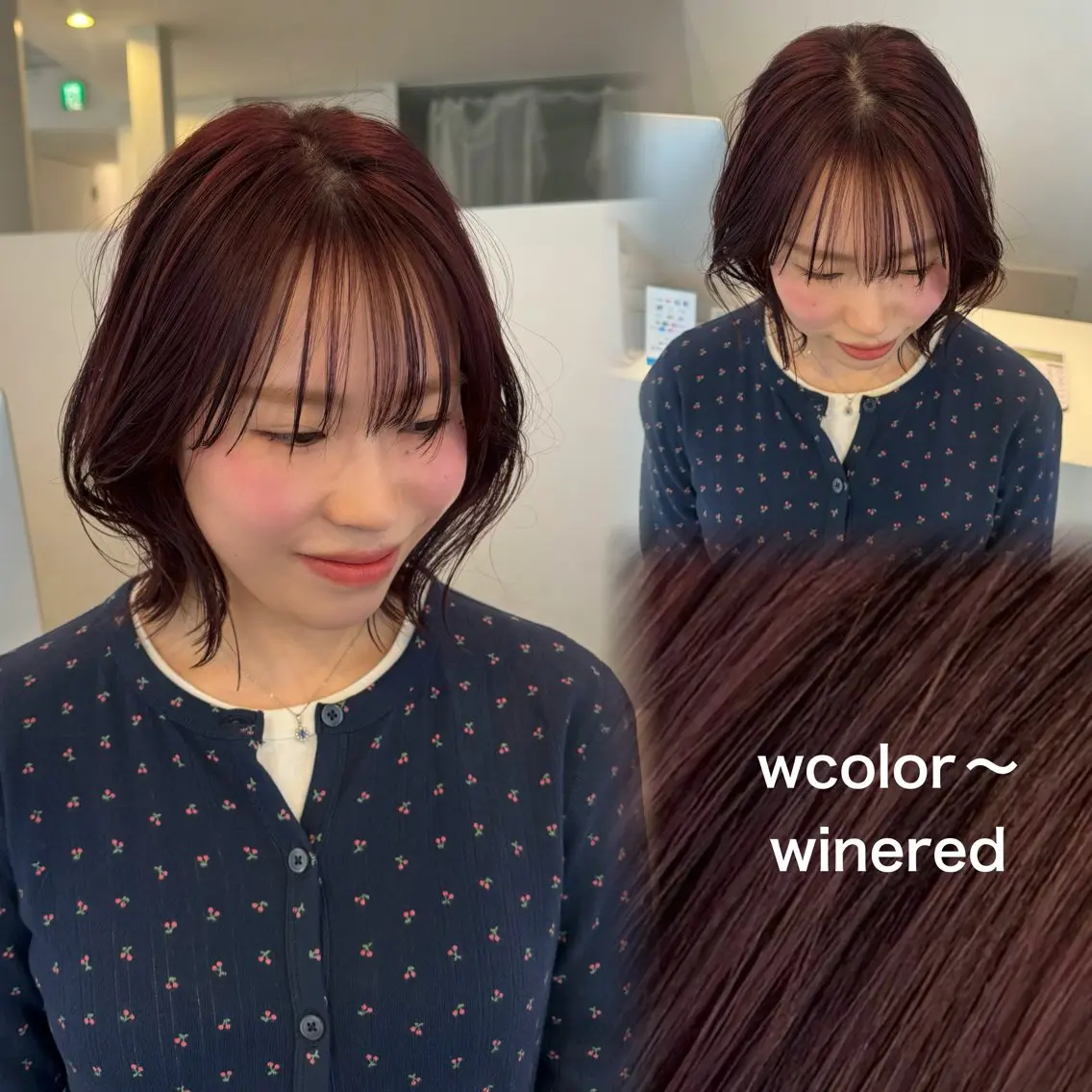ミディアム カラー ブリーチ ダブルカラー インナーカラー ブリーチなしカラー ピンクカラー カット ヘアカラー トリートメント YARD.長田 唯のヘアスタイル