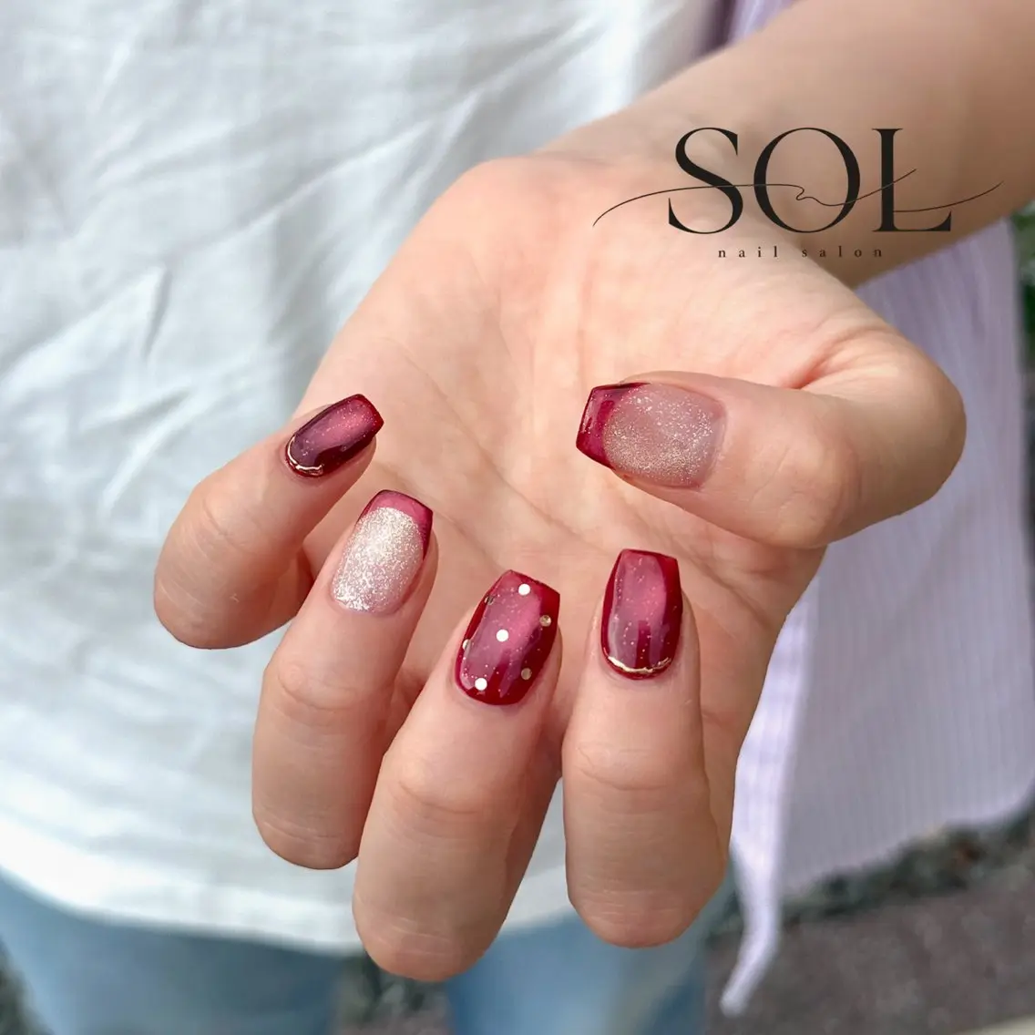 ネイル ハンドネイル SOL nail salonはづきのネイルデザイン