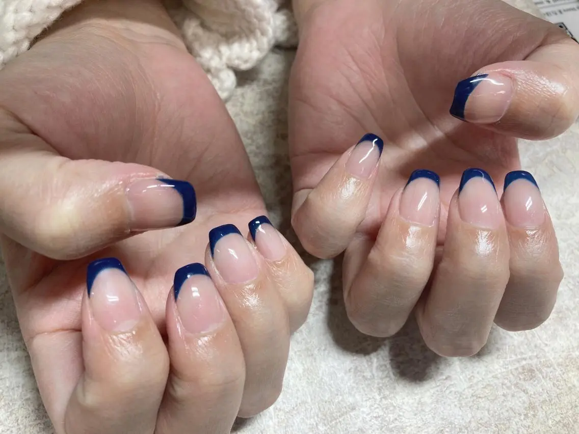ネイル フットネイル フレンチネイル ジェルネイル ハート 韓国ネイル mogunail &blowのネイルデザイン
