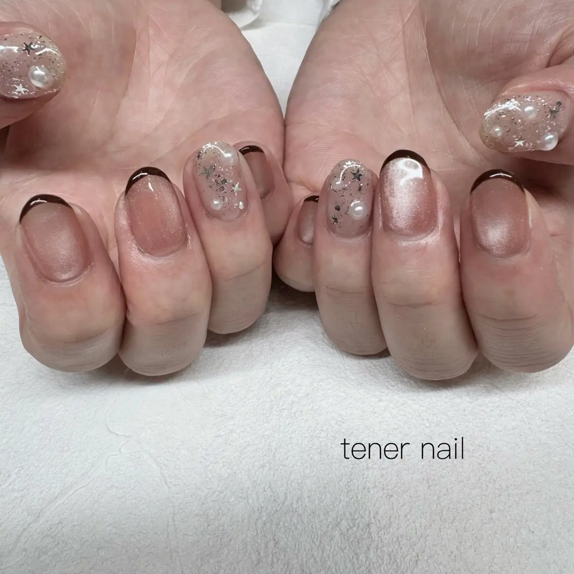 ネイル フレンチネイル ハンドネイル テネルネイル tener nailのネイルデザイン