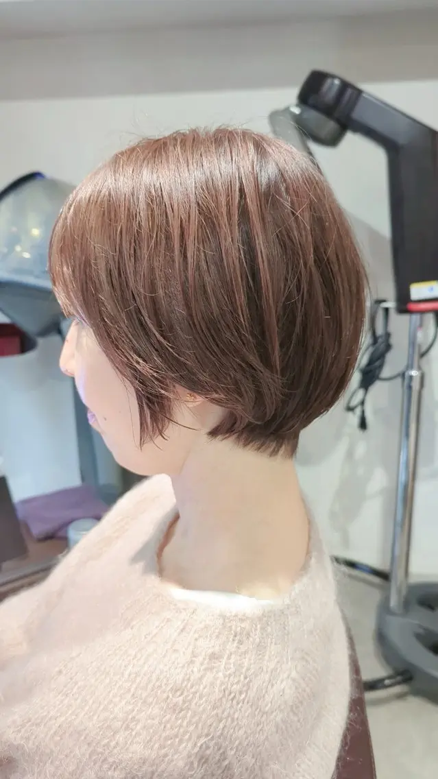 ショート カラー ショートボブ ボブ 髪質改善 ショートヘア カット ヘアカラー トリートメント お悩み改善 美容師✂鷲田竜也のヘアスタイル