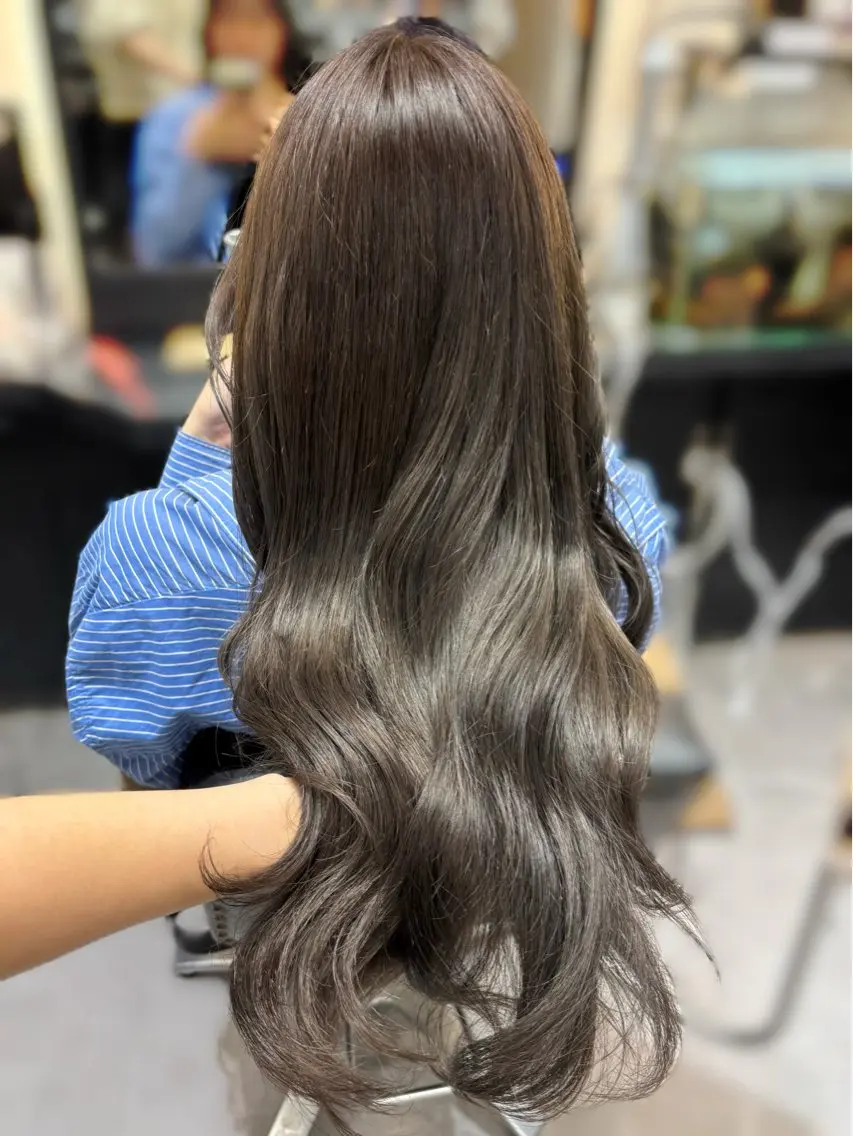ロング ヘアカラー トリートメント 似合わせカット🫧透 明感カラー🫧maiのヘアスタイル