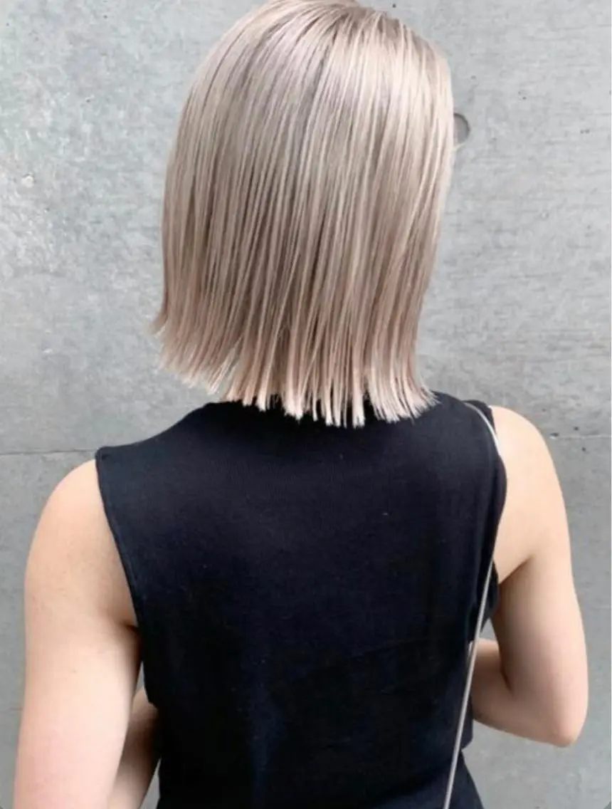 🌟ダブルカラー🌟【カット】＋【全体ブリーチ】＋【全体カラー】＋プレミアムダメージケアトリートメント🌹の写真