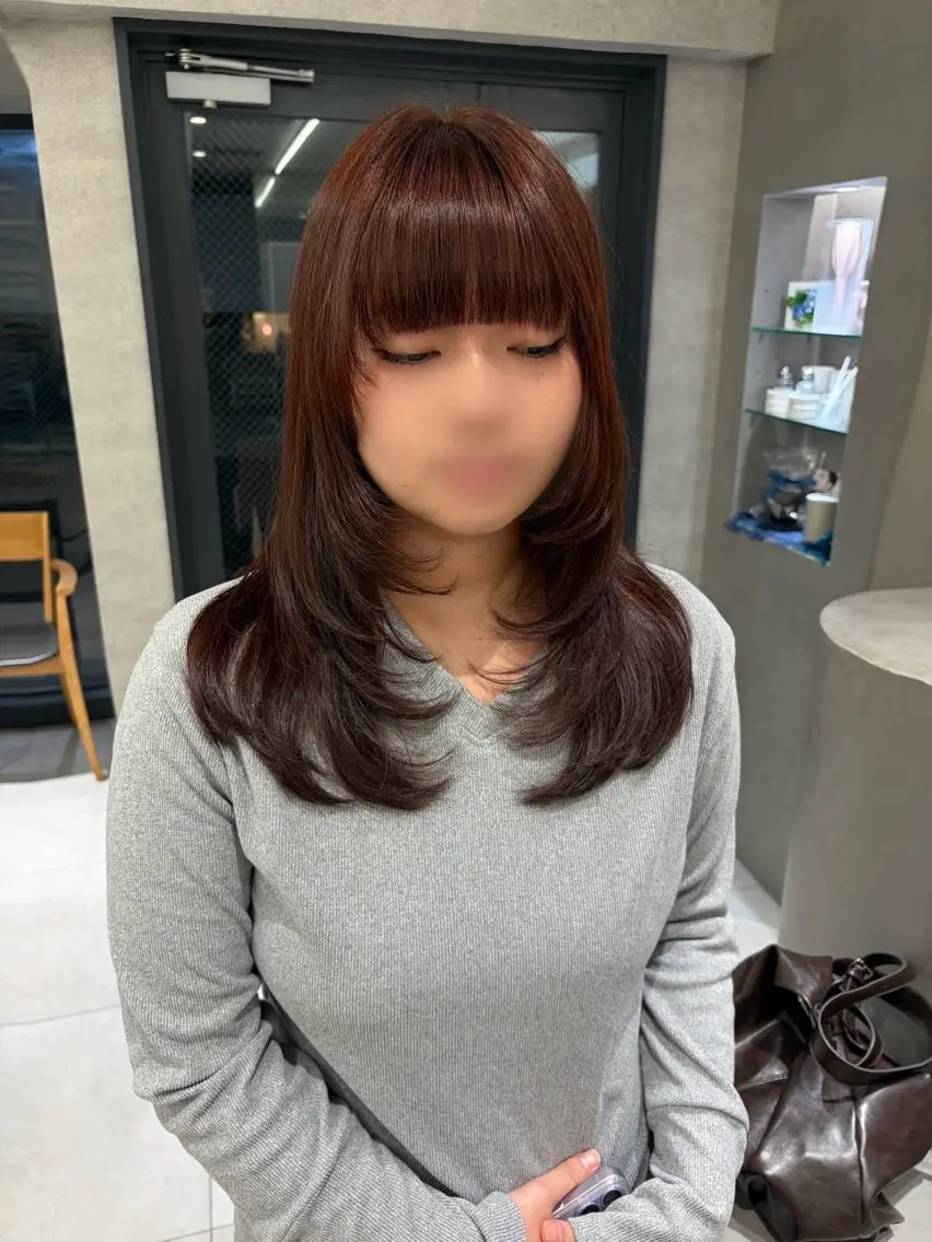 セミロング カット トリートメント ほのか./韓国系/ geepのヘアスタイル