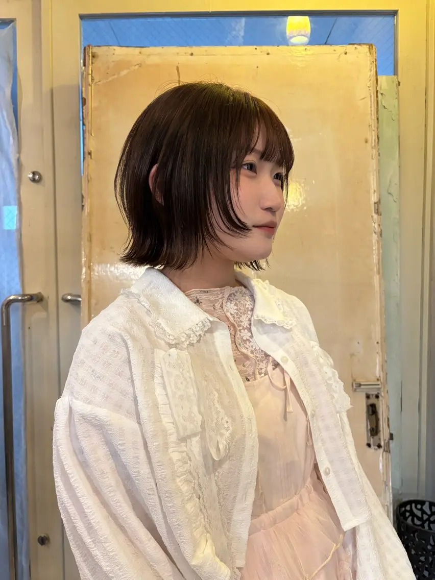 ショート ボブレイヤー ボブ レイヤーカット ヒラカホ/目黒/ ブリーチ/似合わせのヘアスタイル