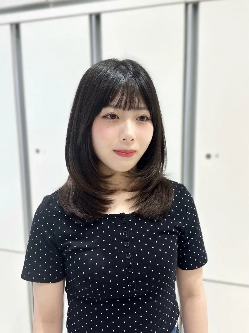 ミディアム ミディアムレイヤー レイヤーカット カット 美蘭/レイヤーカット /暖色カラー🍒❤️のヘアスタイル
