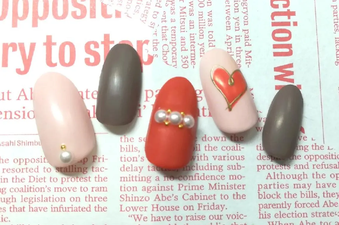 ネイル バレンタイン Nailsalon See'sのネイルデザイン