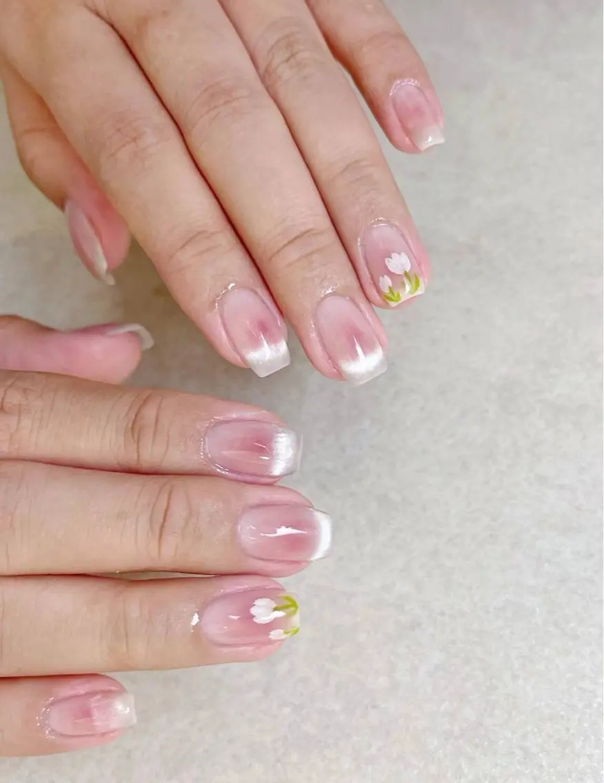 ネイル アートネイル フラワーネイル フットネイル ジェルネイル マグネットネイル Babarla Nailのネイルデザイン