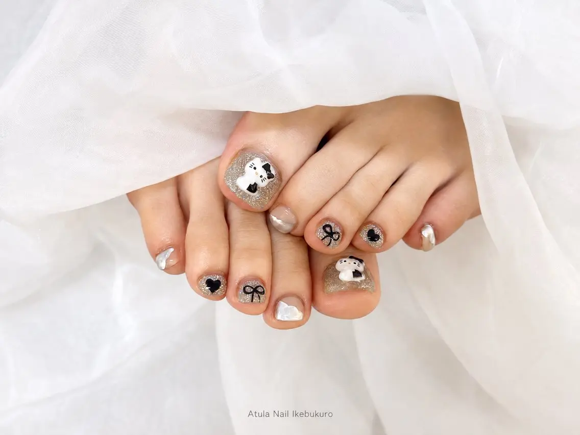 ネイル フットネイル Atula nail Momoのネイルデザイン