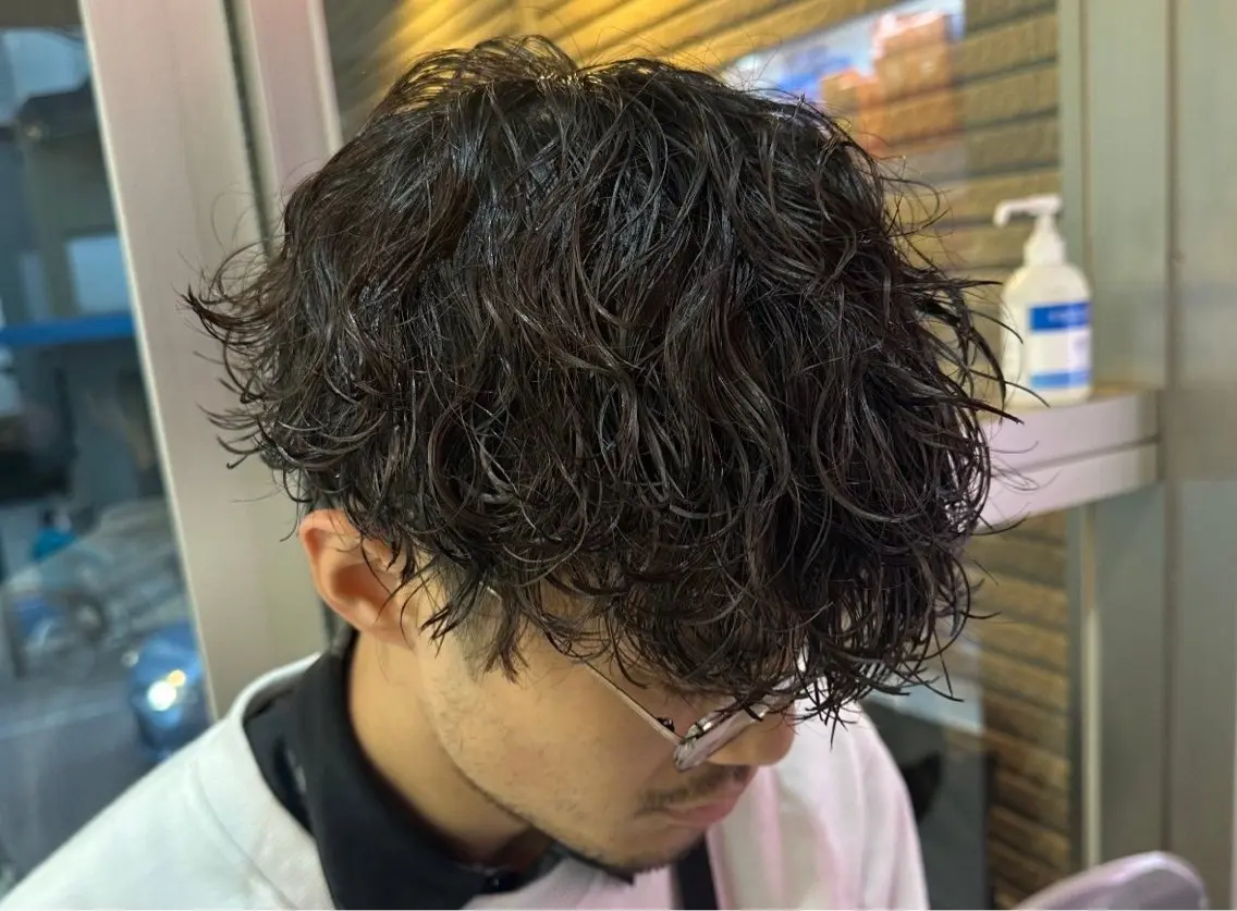 パーマ メンズ カット パーマ メンズ特化✨️ 韓国風パーマ🔥一八のヘアスタイル
