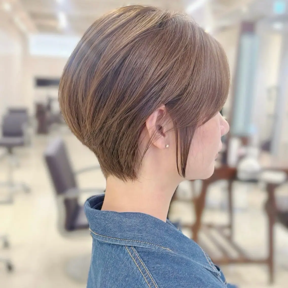 ショート カラー ヘアカラー はるな/透明感カラー /暖色カラーのヘアスタイル