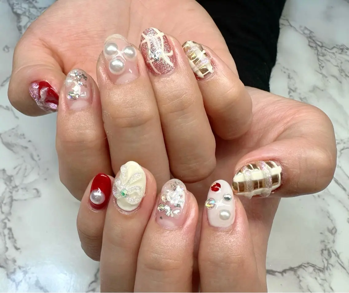 ネイル オーロラネイル ラメ(グリッター) マグネットネイル ニュアンスネイル ワンカラーネイル Mai’s nailのネイルデザイン