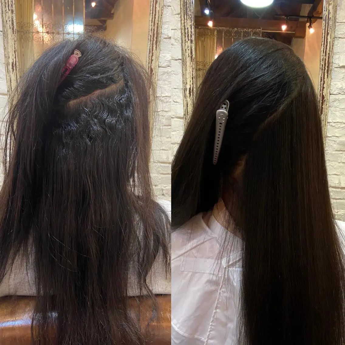 ロング パーマ ストレートパーマ ダメージレス美容師 🌱水島侑理のヘアスタイル